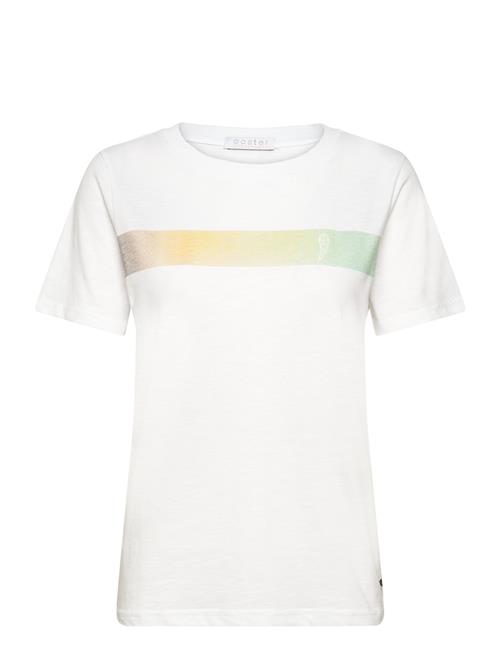 Se Coster Copenhagen T-Shirt With Gradient Stripe - Mid Coster Copenhagen White ved Booztlet