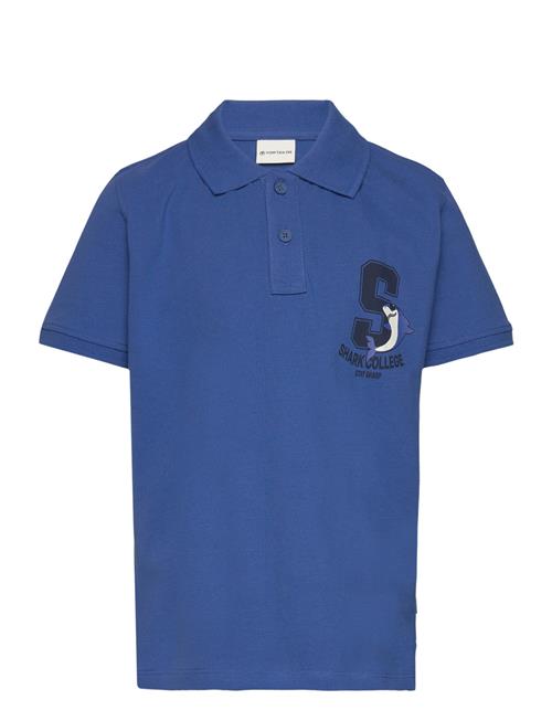 Printed Polo Shirt Tom Tailor Blue