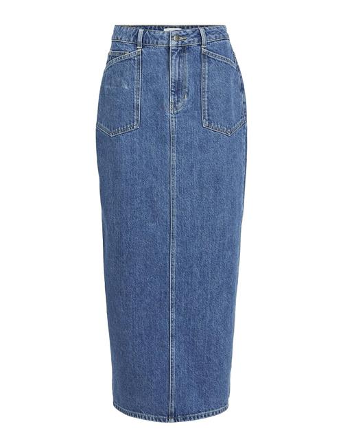 Object Objthylane Long Denim Skirt 131 Div Object Blue