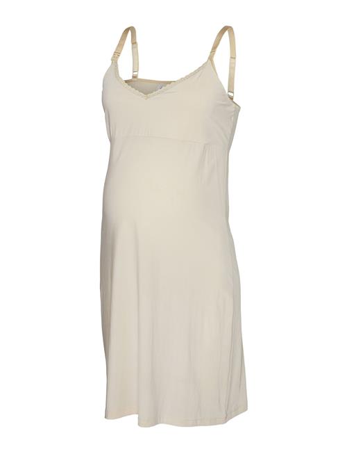 Se Mamalicious Mlfine Slip Dress 2F A. Mamalicious Cream ved Booztlet