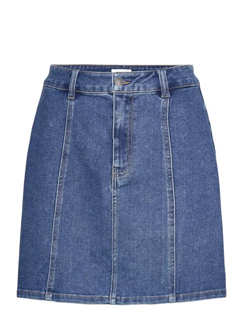 Objcarol Denim Short Skirt 132 Object Blue