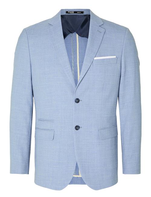 Se Selected Homme Slhslim-Oasis Linen Blz Noos Selected Homme Blue ved Booztlet