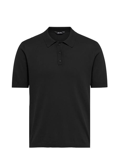 Se ONLY & SONS Onswyler Life Reg 14 Ss Polo Knit Noos ONLY & SONS Black ved Booztlet