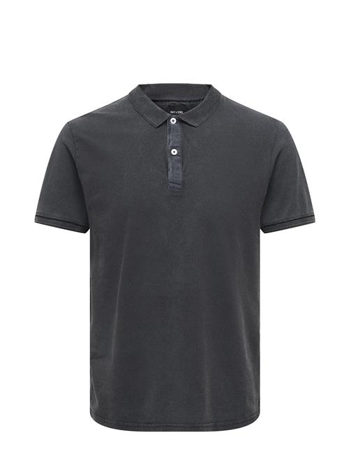 Onstravis Slim Washed Ss Polo ONLY & SONS Navy