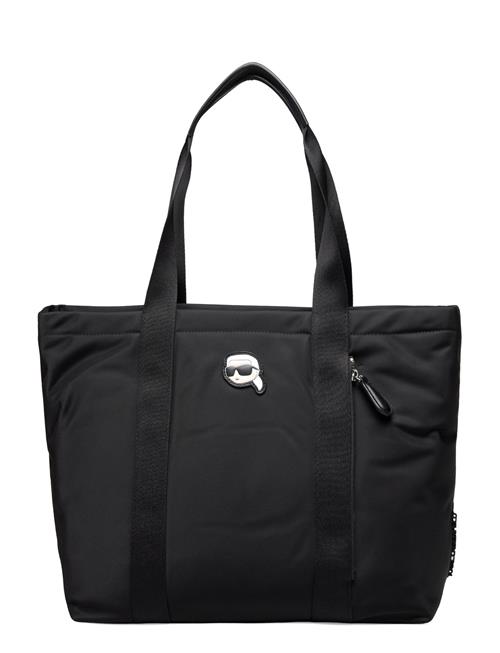 Se Karl Lagerfeld K/Ikonik 2.0 Nylon Zip Tote Karl Lagerfeld Black ved Booztlet