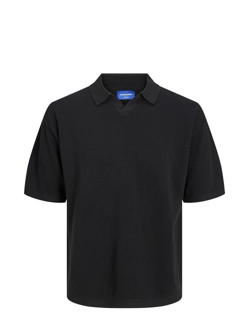 Jack & Jones Jorlinen Blend Knit Ss Polo Sn Jack & J S Black