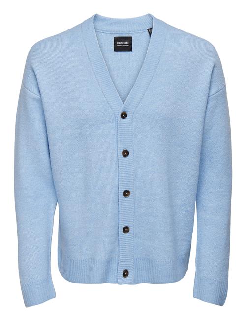 ONLY & SONS Onstom Life Ds Card Solid Knit Ofw ONLY & SONS Blue