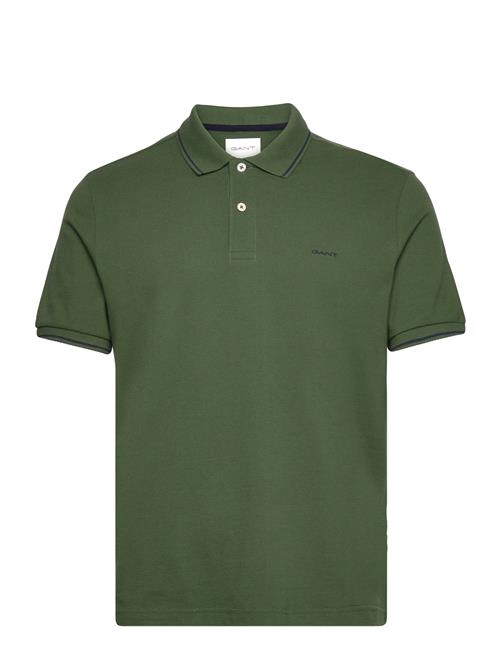 GANT Tipping Ss Pique Polo GANT Khaki