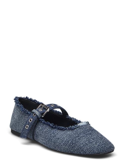 Denim Ballerinas Mango Blue