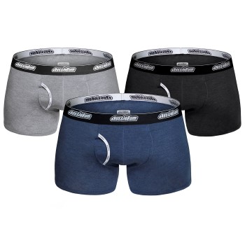 aussieBum AussieBum Essential Bamboo Hipster Marineblå/Grå bomuld Medium Herre