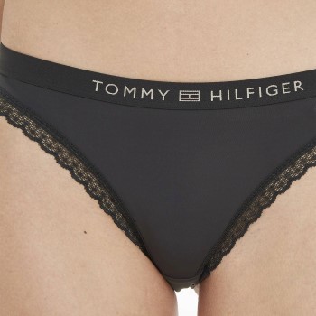 Tommy Hilfiger Trusser Tonal Logo Lace Briefs Sort Medium Dame