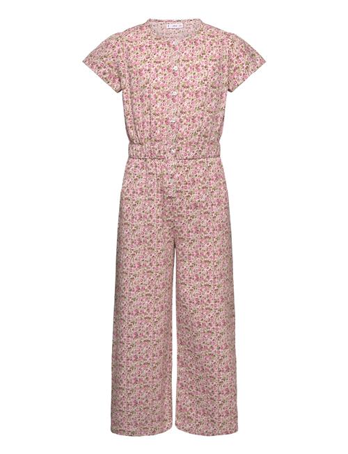 Se Mango Cotton Print Jumpsuit Mango Patterned ved Booztlet