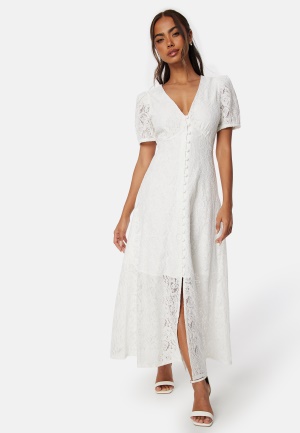 Se YAS Yara Ankle Dress Star White XL ved Bubbleroom