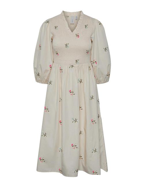 YAS Yasjubel 3/4 Midi Dress S. - Ca YAS Cream