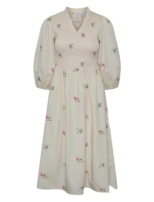 Yasjubel 3/4 Midi Dress S. - Ca YAS Cream