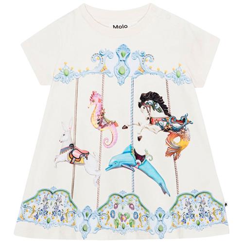 Molo GOTS Cosimo Kjole Carousel Dress | Hvid | 68 cm