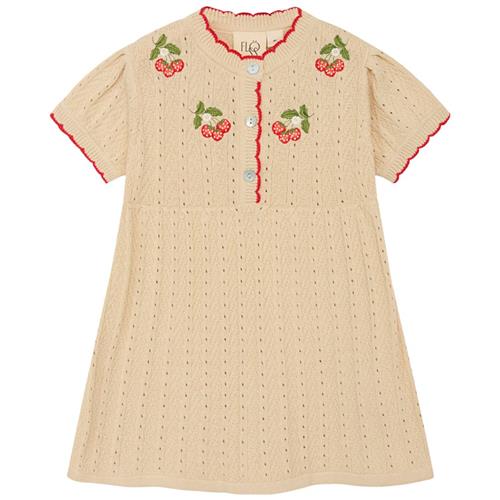 Flöss Faye Kjole Warm Cotton/Rouge | Beige | 74 cm