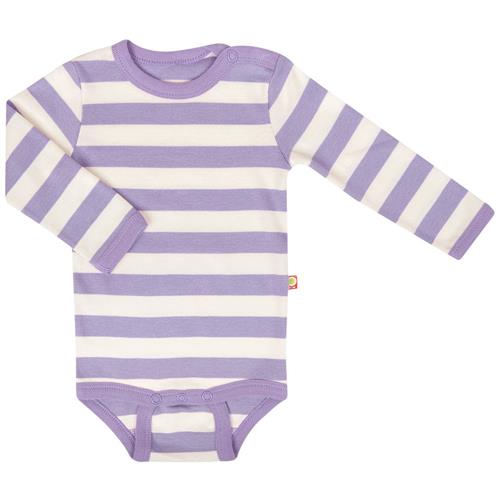 Katvig Stribet Babybody Lilla | Lilla | 80 cm