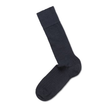 Panos Emporio Strømper 2P Premium Mercerized Wool Rib Socks Mørkblå One Size Herre