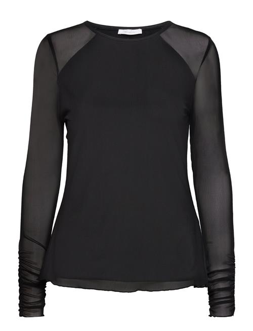 Se Tamaris Apparel Cage Long Sleeve Mesh Shirt Tamaris Apparel Black ved Booztlet