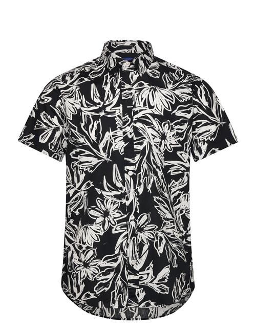 Jack & Jones Jorlafayette Aop Shirt Ss Ln Jack & J S Black