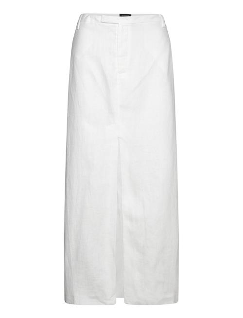 Bardot Sita Linen Maxi Skirt Bardot White