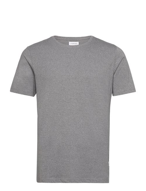 Lindbergh Mouliné O-Neck Tee S/S Lindbergh Grey