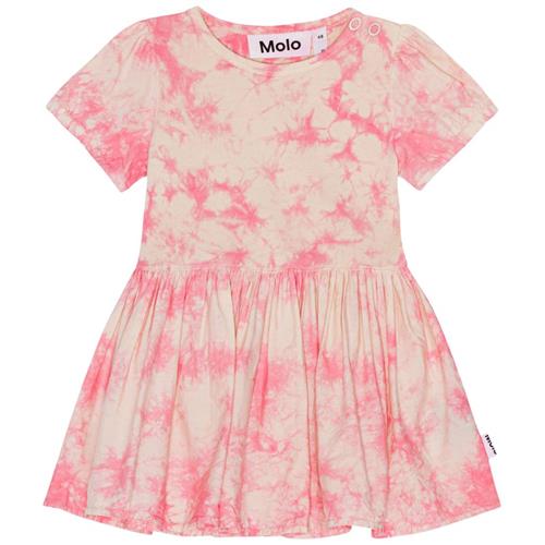 Se Molo GOTS Cibi Kjole Rose Tie Dye | Lyserød | 62 cm ved Babyshop