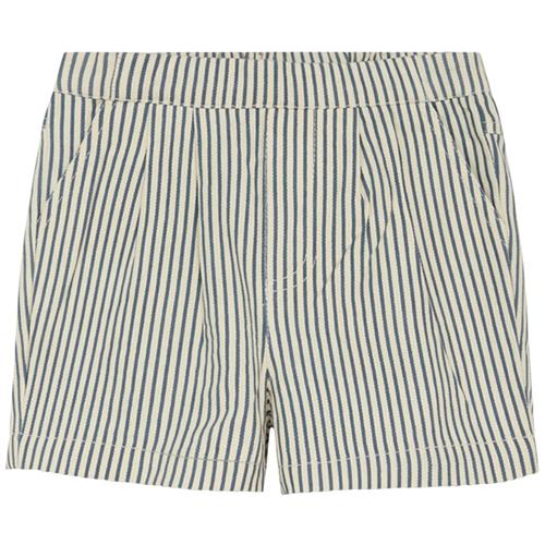 Se Flöss Frankie Stribet Shorts Midnight | Marine blå | 74 cm ved Babyshop