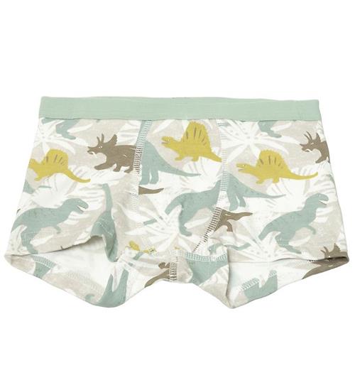 Joha Boxershorts - Off White/StÃ¸vet GrÃ¸n m. Dino