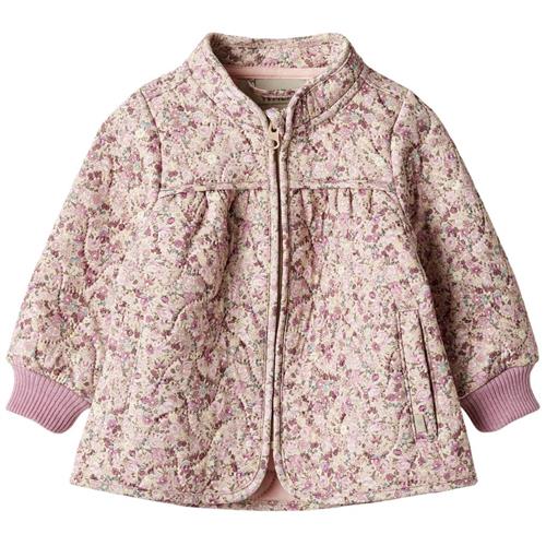 Se Wheat Thilde Quiltet Jakke Clam Multi Flowers |  | 80 cm ved Babyshop