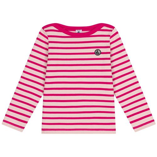 Petit Bateau Stribet Langærmet T-shirt Lyserød | Lyserød | 4 years