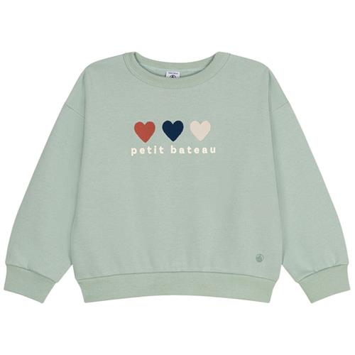 Se Petit Bateau Sweatshirt Grøn | Grønn | 8 years ved Babyshop