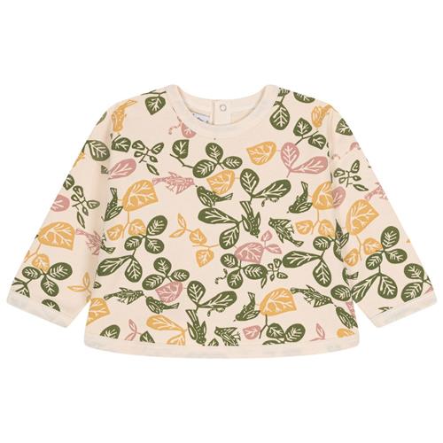 Se Petit Bateau Blomstret Baby Sweatshirt Cremefarvet |  | 6 months ved Babyshop