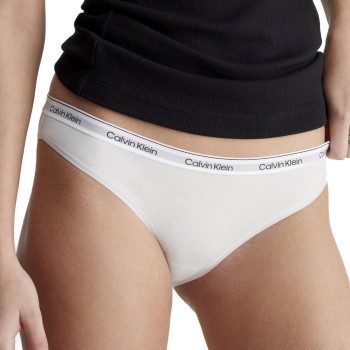 Calvin Klein Trusser Modern Logo Bikini Brief Hvid bomuld Medium Dame