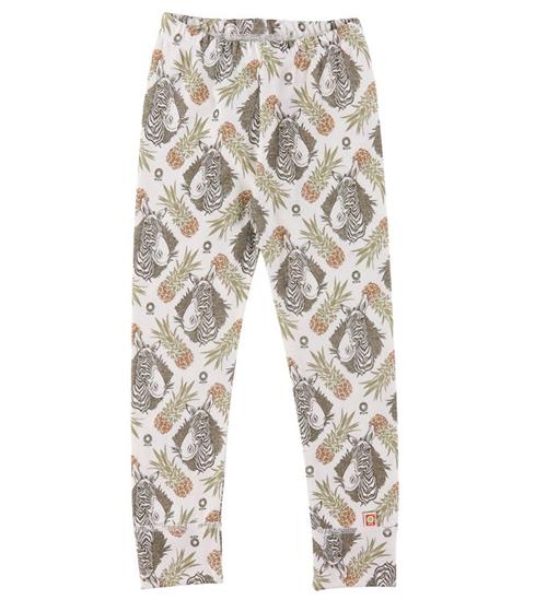 Se Katvig Leggings - Hvid m. Tropisk MÃ¸nster ved KidsWorld