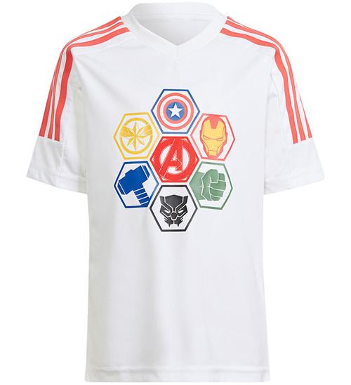 adidas Performance T-shirt - LK MRVL AV T - Hvid