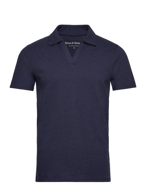 Se Bruun & Stengade Bs Rinom Regular Fit Polo Shirt Bruun & Stengade Blue ved Booztlet