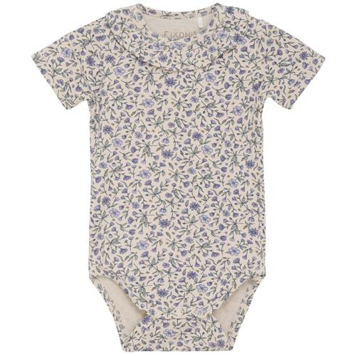 Fixoni Mønstret Babybody Tapioca | Beige | 68 cm