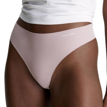 Calvin Klein Trusser Invisibles Cotton Thong Lyserosa Small Dame