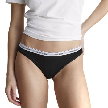 Calvin Klein Trusser 3P Low Rise Bikini Briefs Sort bomuld Large Dame