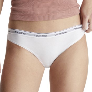 Calvin Klein Trusser 3P Low Rise Bikini Briefs Hvid bomuld Small Dame