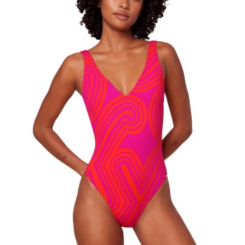 Triumph Flex Smart Summer 08 Padded Cup Swimsuit Rosa Mønster  Fit Smart 4 Dame