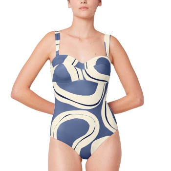 Triumph Summer Allure Swimsuit Blå/Hvid B 40 Dame