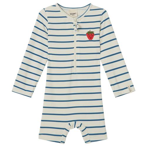 Kuling Paros Stribet UV-dragt Blå 74/80 cm  Hvid  74/80 cm  Unisex