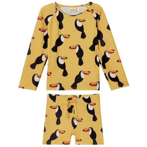 Kuling Rhodes Mønstret UV-sæt Med Tukaner Harvest Yellow 98/104 cm  Gul  98/104 cm  Unisex