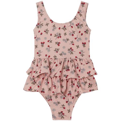 Se Buddy & Hope Majken Mønstret Badedragt Wild Strawberry | Lyserød | 98/104 cm ved Babyshop