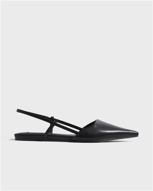 Nelly - Sort - Slingback Flat