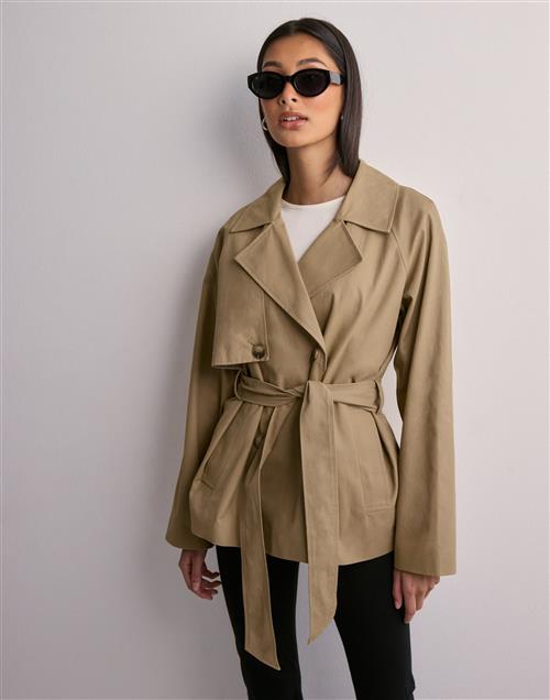 Selected Femme - Beige - Slfbelinda Short Trench Coat