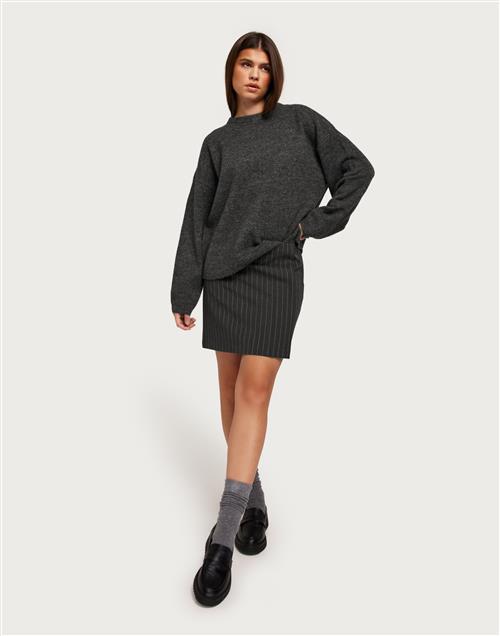 Vero Moda - Grå - Vmgemma Ls O-Neck Knit Vma Noos